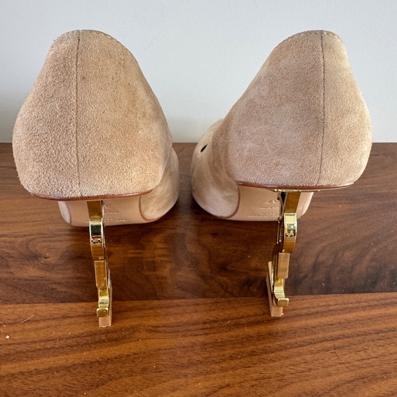 YSL Beige Suede Pumps - Picture 3 of 7